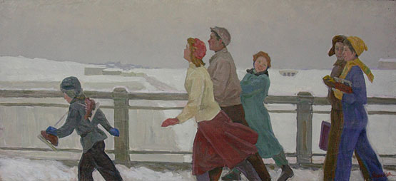 Zum Eislaufen. 1950