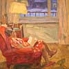 Fridman, Karl Sh., Moscow, Reading. Winter twilight. 1977