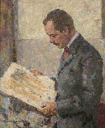Portrait of academician Vavilov.1968