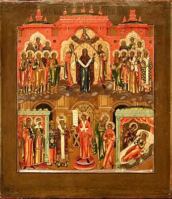 8.Pokrov der Gottesmutter. 19 Jh.