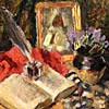 Stavitsky, Boris V., Moscow, Still life with book.1963